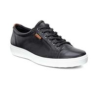 Ecco Shoes Soft 7 Mens Brown Soft Leather Shoes Trainers Size UK 8-11.5