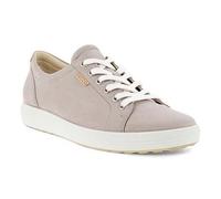 Ecco Shoes Soft 7 Womens Ladies Grey Leather Lace Up Shoes Trainers Size UK 4-8