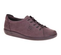 ECCO Soft 2.0 Aubergine Womens Lacing Shoes 206503-02276 Purple