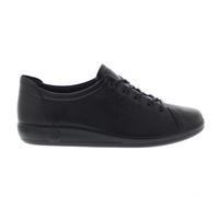 Ecco Soft 2.0 Leather Women's Lace Up Shoes - Black - Size:UK 6.5-7