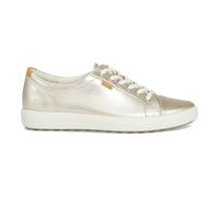 Ecco Soft 7 430003 Full Grain Leather Women's Fashion Trainers - Pure White Gold - Size:UK 8-8.5