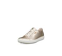 Ecco Women's Trainers Soft 7 430003 Full Grain Leather - Pure White Gold - EU 38