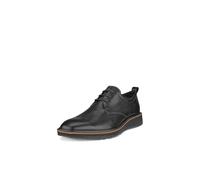 Ecco Men's Derby ST 1 Hybrid 836404 Leather Lace-Up Shoes - Black - UK 8/8.5