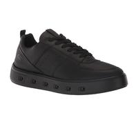 Ecco Street 720 Leather Women's Low Top Trainers - Black - Size:UK 5-5.5