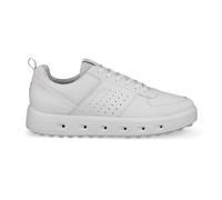 Ecco Golf Street 720 Full Grain Leather Men's Fashion Trainers - White - Size:UK 7.5