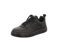Ecco Street 720 Full Grain Leather Men's Low Top Trainers - Black - Size:UK 10.5-11