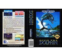 Ecco The Dolphin Genesis Replacement Box Art Case Insert Cover Only