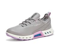 Ecco Golf Biom C4 Leather Textile Women's Fashion Trainers - Steel Lavender Mist - Size:UK 6.5-7