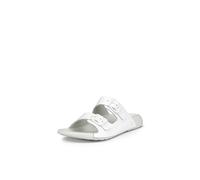 ECCO Women's Cozmo Two Band Buckle Slide Sandal, Bright White, 5/5.5 UK