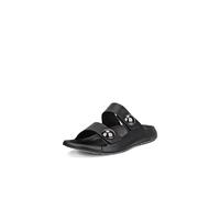 ECCO Women's Cozmo Two Band Button Slide Sandal, Black, 4/4.5 UK