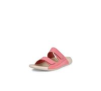 ECCO Women's Cozmo Two Band Slide Sandal, Bubblegum Nubuck, 7.5 UK