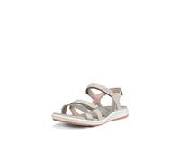 ECCO Womens Cruiseii' Ankle Strap Sandals, Silver Silver Grey Gravel Rose Dust, 4/4.5 UK