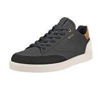 Ecco Sneakers Street Lite Women's Nubuck Leather Low-Top Black Limestone UK 5/5.5