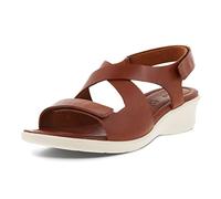 ECCO Women's Felicia Sandal Heeled San, Cognac, 8/8.5 UK
