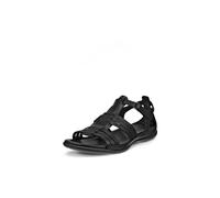 ECCO Women's FLASH Roman Sandal, Black, 4