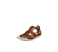 ECCO Women's FLASH Roman Sandal, Saddle, 6