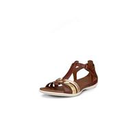 ECCO Womens Flash 240873 Leather Mink Gold Hammered Bronze Sandals 4.5 UK