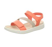 ECCO Women Flowt 2 Band Sandal, Coral Nubuck, 6 UK
