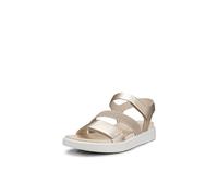 ECCO Women's Flowt 273713 Sandal, Pure White Gold, 7/7. 5 UK