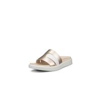 ECCO Women's Flowt Oasis Slide Sandal, White/Pure White Gold, 6/6.5 UK
