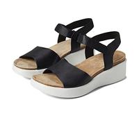 ECCO Women's Flowt Wedge Cork Sandal, Black, 6-6.5