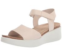 ECCO Women's Flowt Wedge Cork Sandal, Limestone, 9.5/10.5 UK