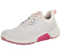 ECCO Womens Golf Biom H4 Golf Shoes - White/Silver Pink - UK 7.5