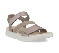 ECCO Women's Gruuv M Taupe Teardrop Sandal, Grey Rose Metallic, 3.5 UK