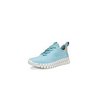 Ecco Gruuv Dritan Nappa Lace Up Elastic Womens Trainer In Blue UK 4 - 9