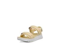 ECCO Women's Gruuv Sol Sandal, Straw Nubuck, 4/4.5 UK