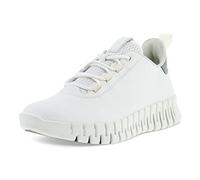 Ecco Shoes Gruuv Sneaker Ladies Womens White Leather Shoes Trainers Size 4.5-7.5