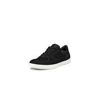 ECCO Women's Leisure Minimalist Retro Lace Sneaker, Black, 10-10.5