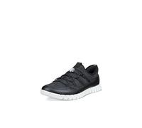 ECCO Gruuv Lite W Black White Womens trainers 246303-60266 in a Plain Textile in Size 42