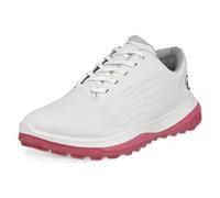 Ecco Golf LT1 Leather Women's Low Top Trainers - White Bubblegum - Size:UK 6.5-7