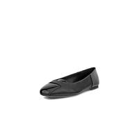 ECCO Women's Margot Origami Ballerina Ballet Flat, Black Suede, 11-11.5
