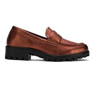 Ecco Womens Modtray Loafers Shoes Metallic