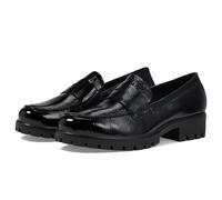 ECCO Women's MODTRAY Penny Loafer Black Patent 6-6.5