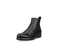 ECCO Women's Modtray Plain Toe Zip Ankle Boot, Black/Black Suede, 9-9.5