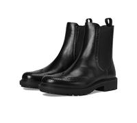 ECCO Women's Olso Wingtip Double Gore Chelsea Boot, Black, 11-11.5