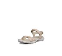 ECCO Women's Roam Leather Sport Sandal, Nature, 5-5.5