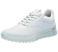 ECCO Women's S-Three Gore-tex Waterproof Golf Shoe, White/Matcha, 6.5/7 UK