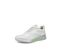 ECCO Women's S-Three Gore-tex Waterproof Golf Shoe, White/Matcha, 6.5/7 UK