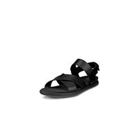 ECCO Women's Samara Flat Sandal, Black, 5/5.5 UK