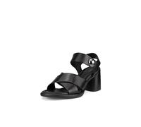 ECCO Women's Sculpted 55 Luxe Button Heeled Sandal, Black, 4/4.5 UK