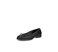 ECCO Women's Sculpted Luxe Ballerina Bow Ballet Flat, Black, 6/6.5 UK