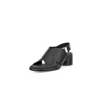 ECCO Women's Sculpted Lx 35 Ring Ornament Cross Strap Heeled Sandal, Black, 5-5.5