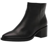 Shape 35 Sartorelle Full Grain Leather Block Heel Women's Zip Up Ankle Boots