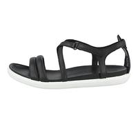 ECCO Women's Simpil Sandal Flat, Black, 2.5 UK