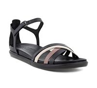 ECCO Women's Simpil Sandal Flat, Black Multi Coloured Black, 8.5 UK