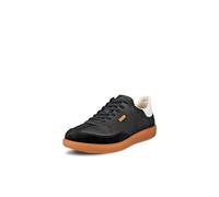 ECCO Women's Sneaker Soft 11, Black/Bright White, 5.5